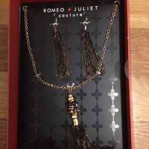 Earrings and matching necklace